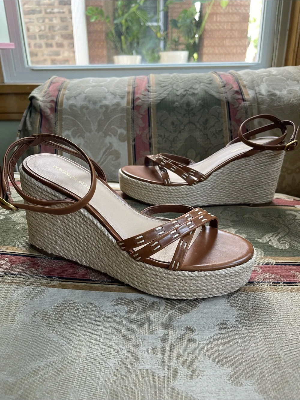 Veronica Beard Women's Philene Espadrille Wedge Sandals. Size 7.5 Women N12-18